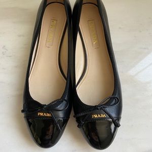 Prada Cap toe ballerina flat